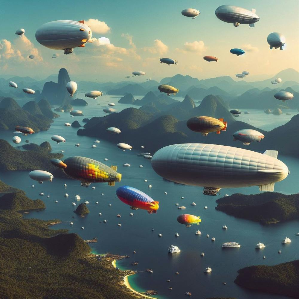 Blimps on air