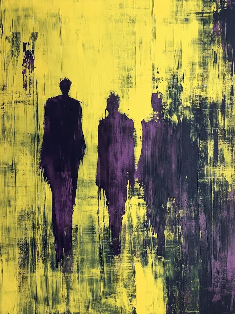 Three Men Walking 1