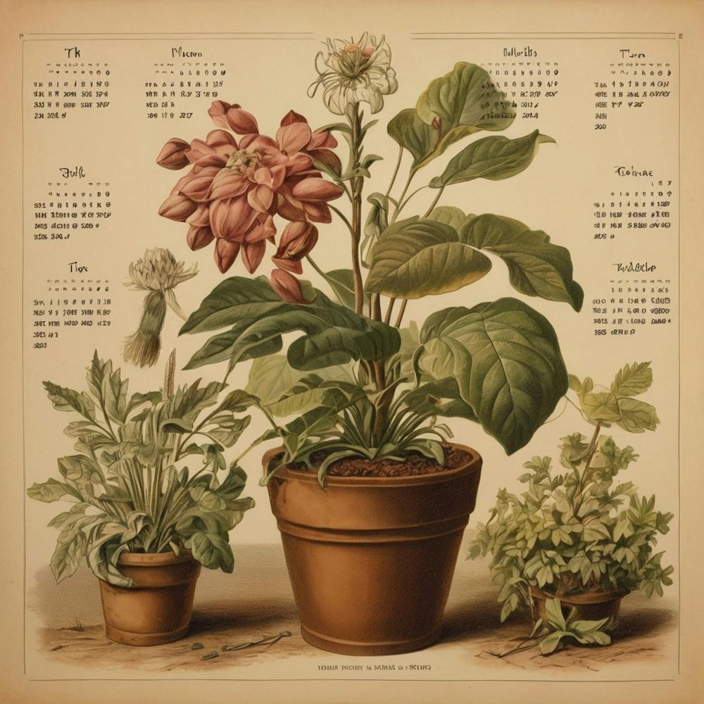 Default Vintage Pflanzkalender-Ästhetik 3