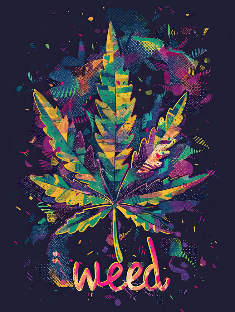 High on Marijuana Art