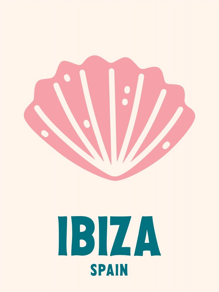 Ibiza, Spain, Graphic Style Poster 3