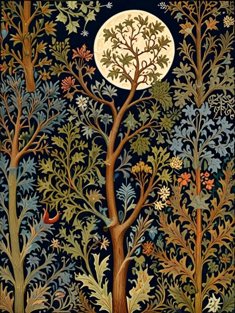 William Morris Tapestry Of Trees 1