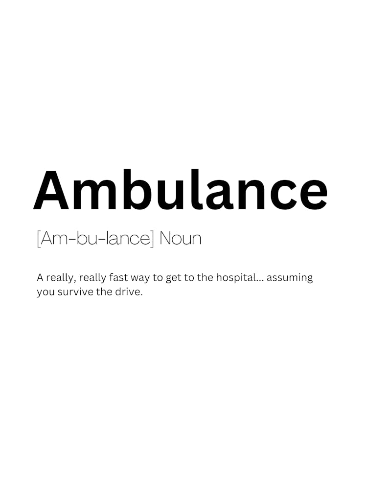 Ambulance Definition Meaning