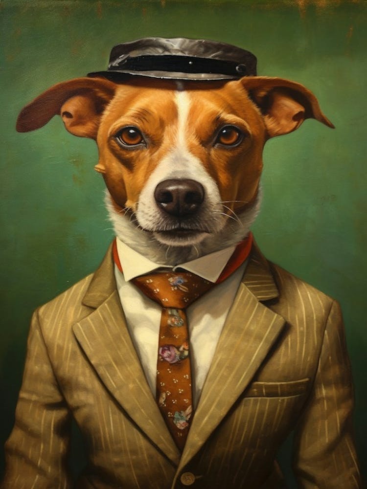 Gangster Hund Jack Russell Terrier