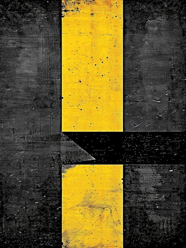 Yellow And Black Road Sign