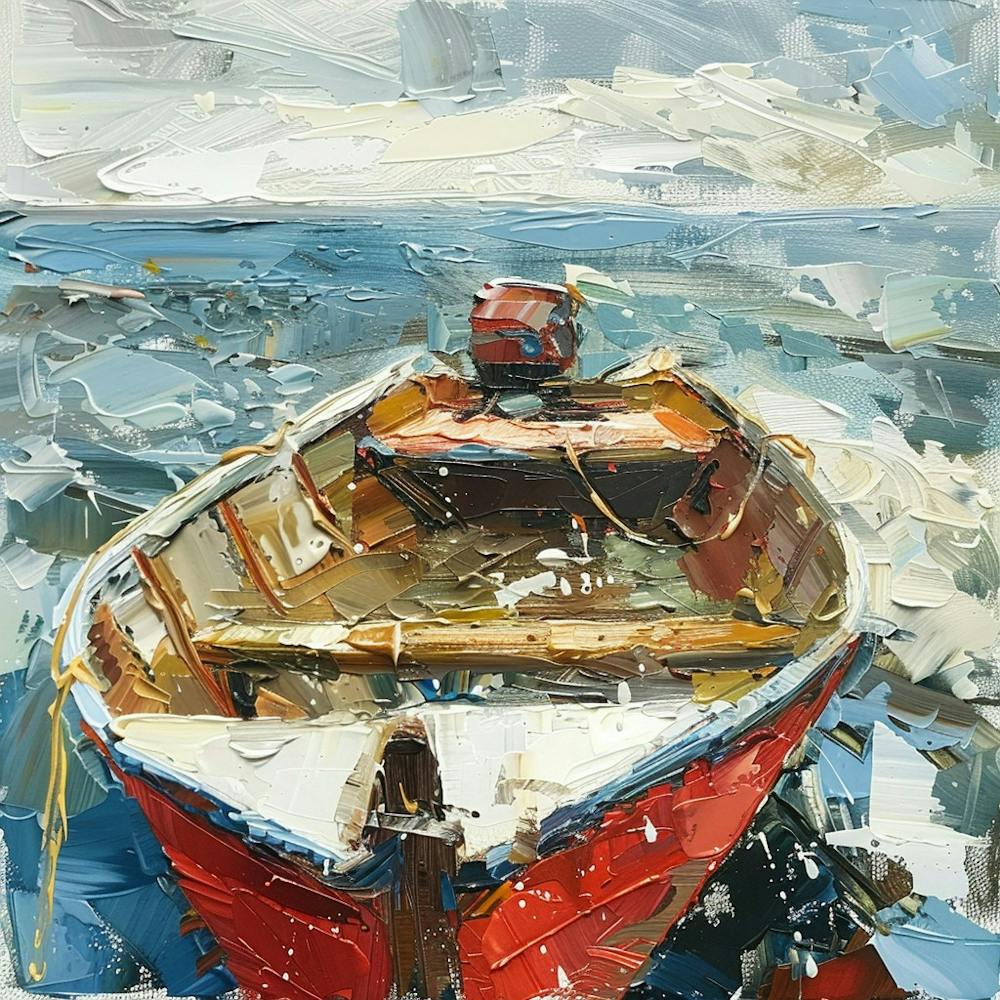 Rotes Boot