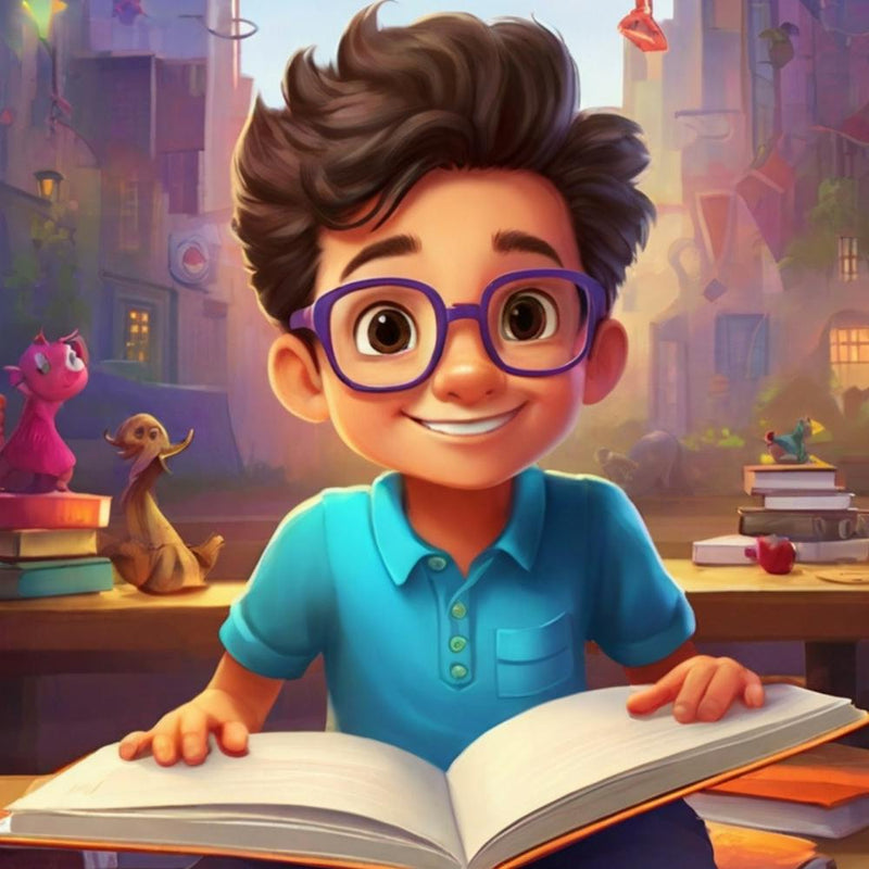 Boy Reading A Book