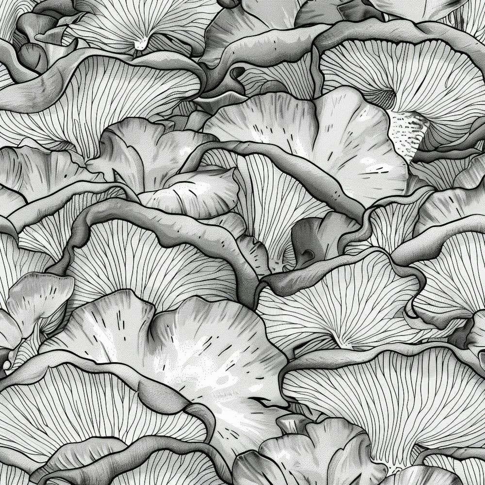 Mushrooms Seamless Pattern