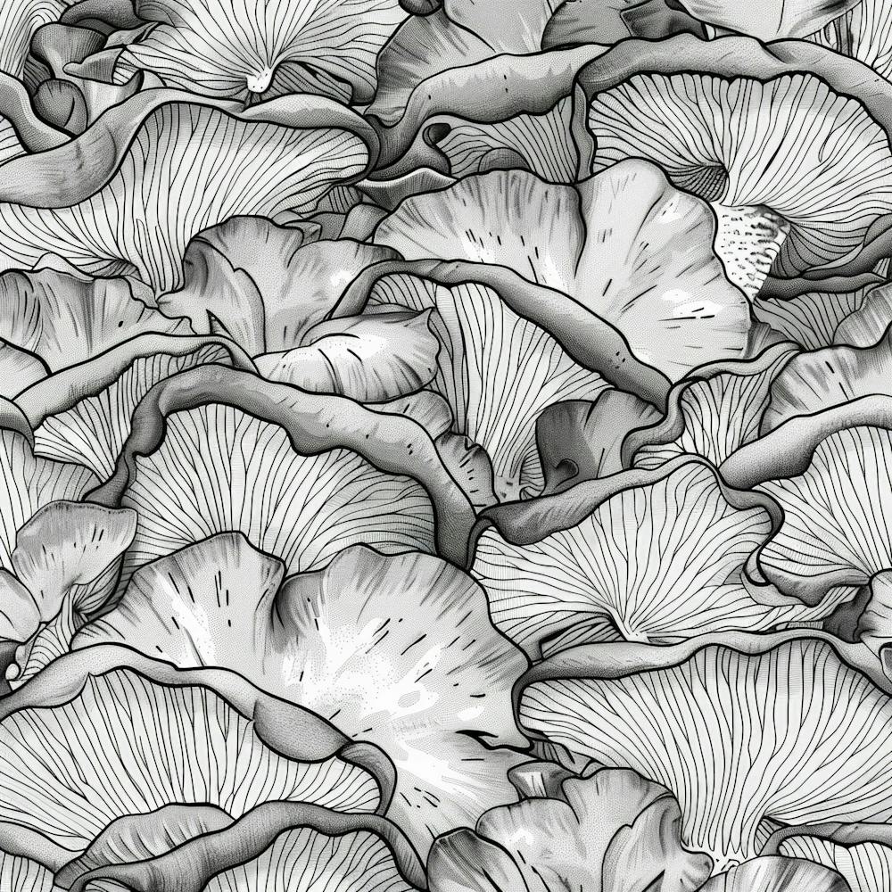Mushrooms Seamless Pattern