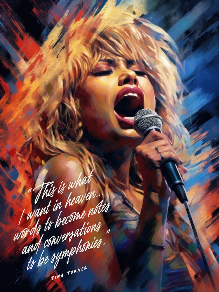 Tina Turner Art Quote