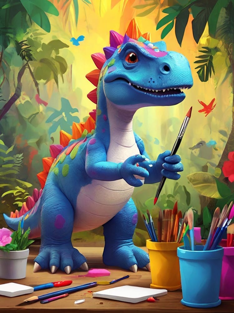 Peinture Dinosaure 9