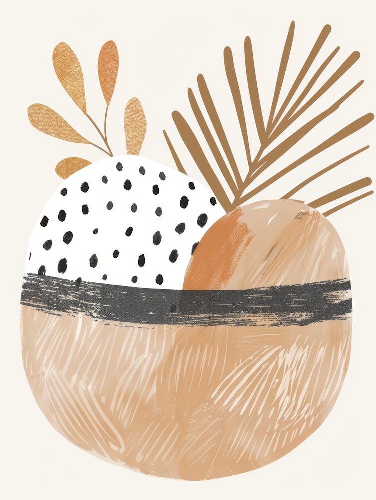 Basket With Polka Dots