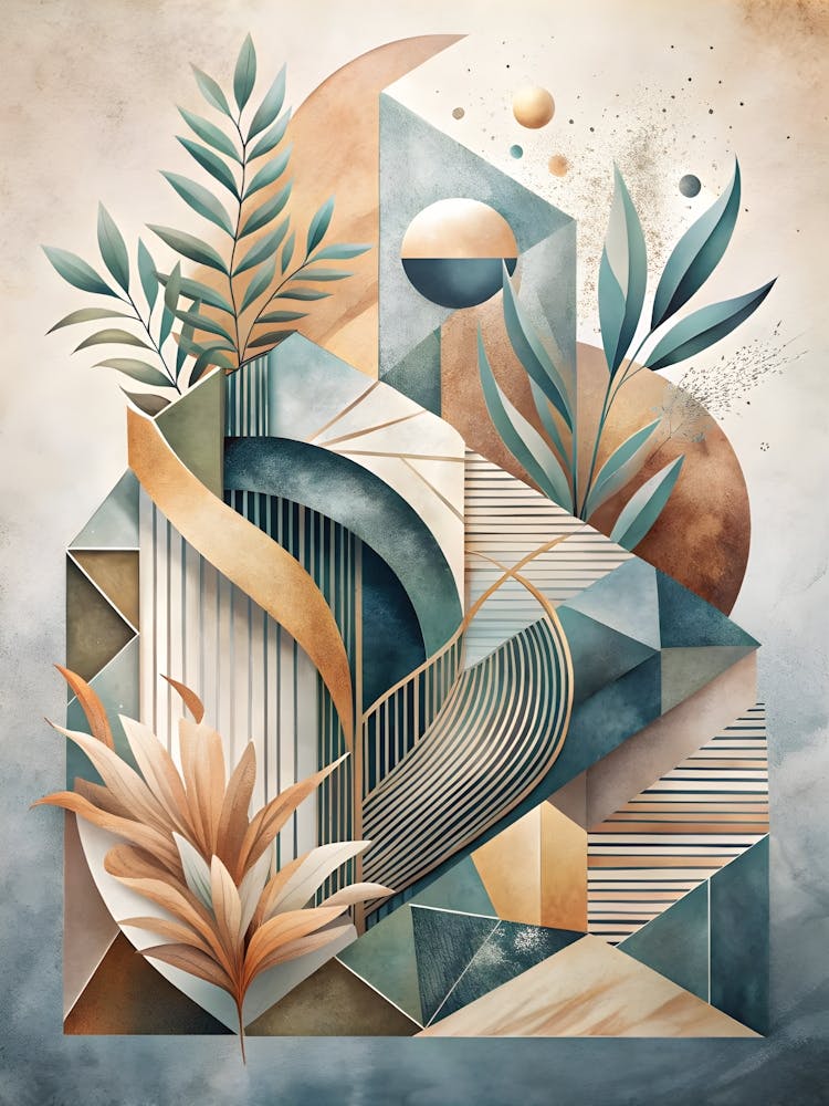 Abstract Geometric Painting