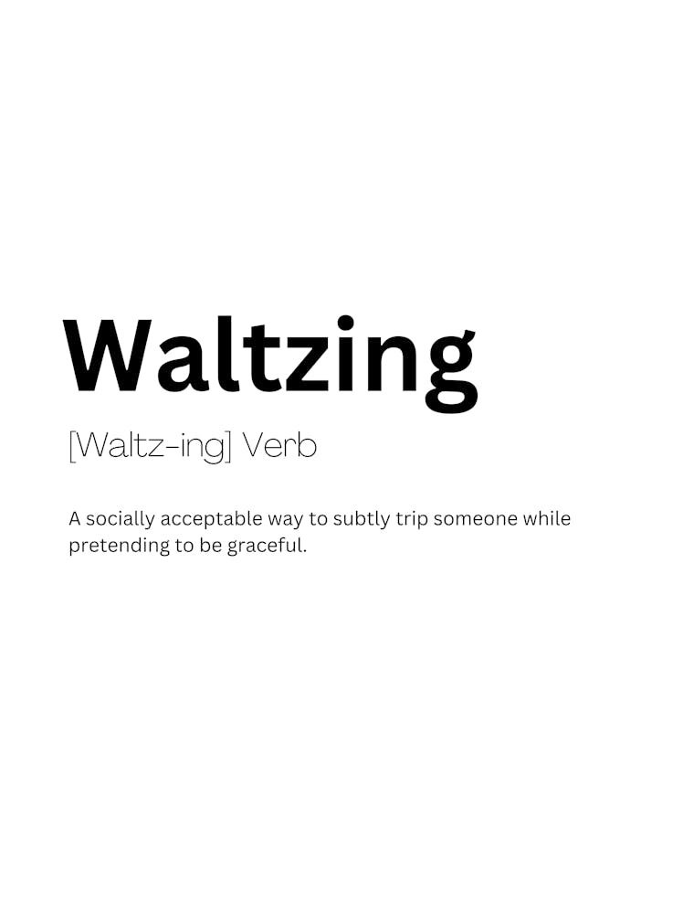 Waltzing Definition Meaning