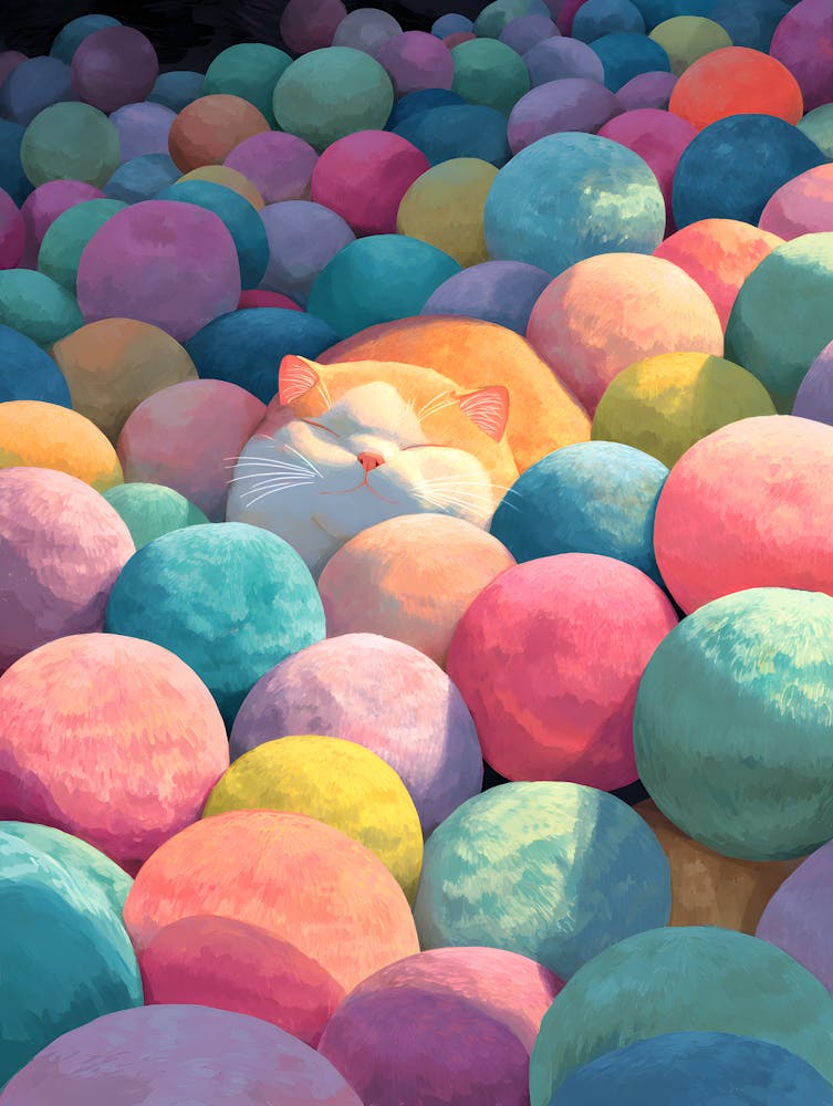 Cat In A Ball 6