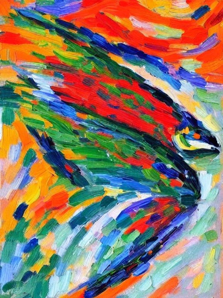 Sea Trout Matisse Inspired