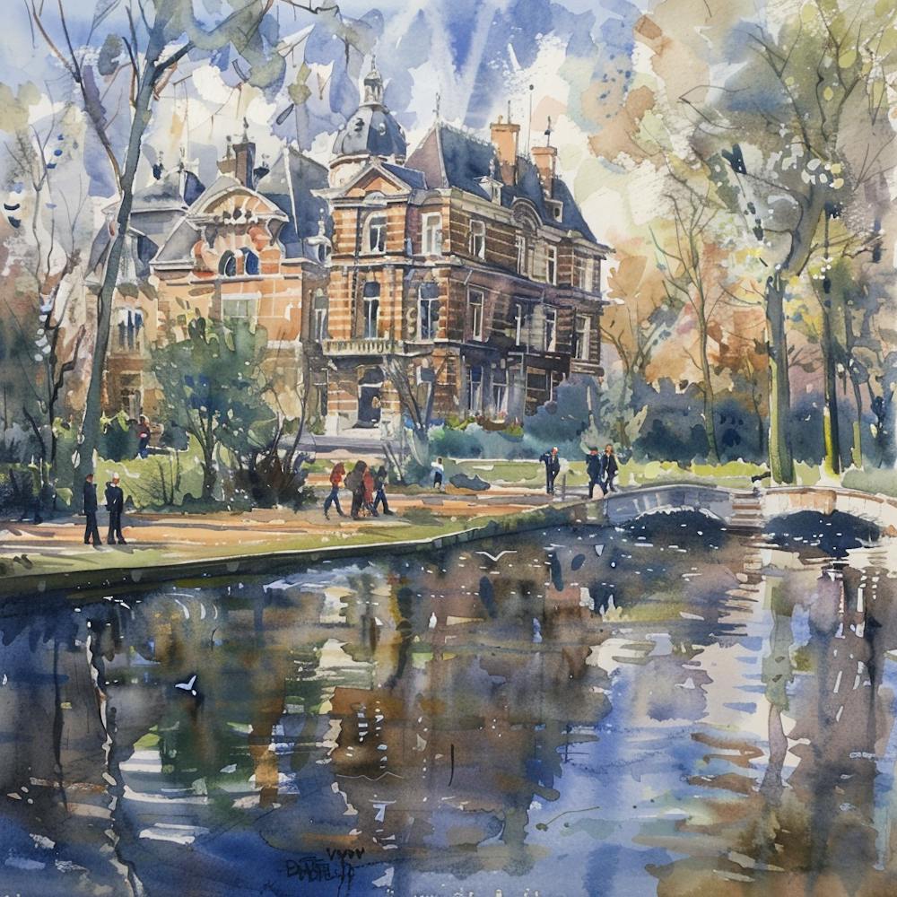Vondelpark Amsterdam Series. Water Colour 1