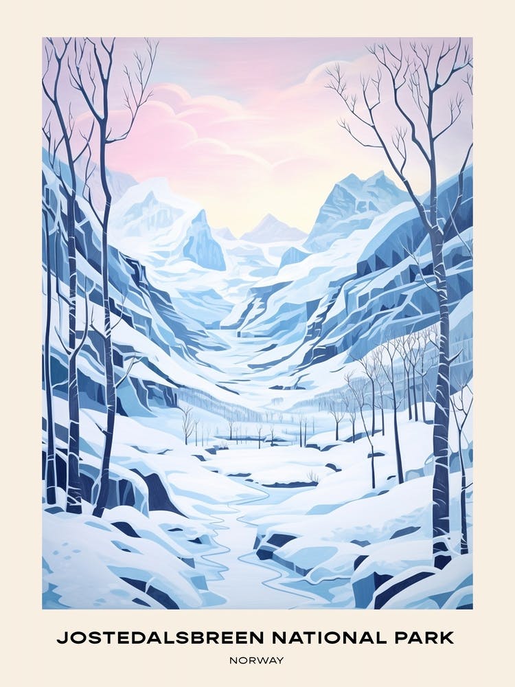 Jostedalsbreen National Park Norway 2 Poster