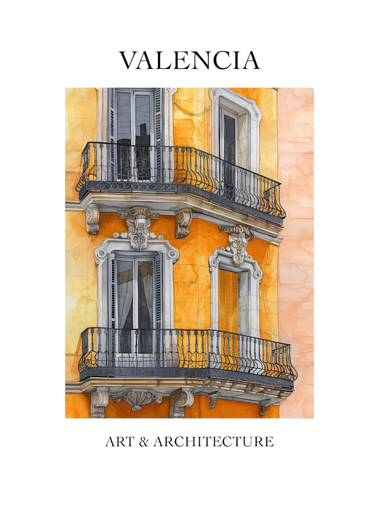 Valencia Travel And Architecture Poster 4