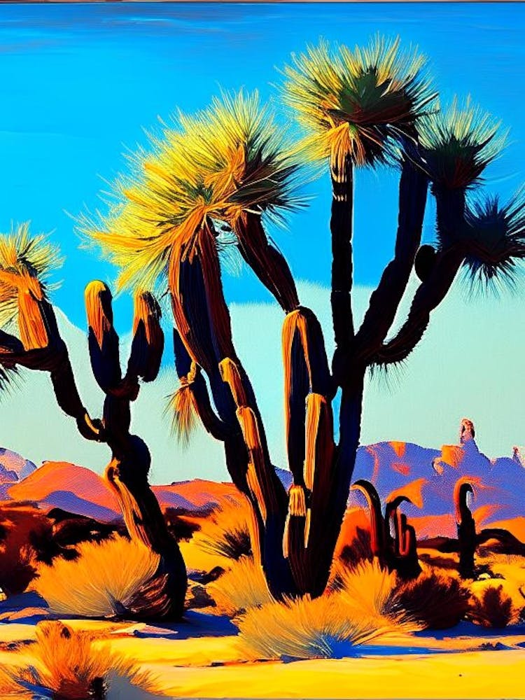 Joshua Trees In Mojave Desert Nat Viga Style  (6)
