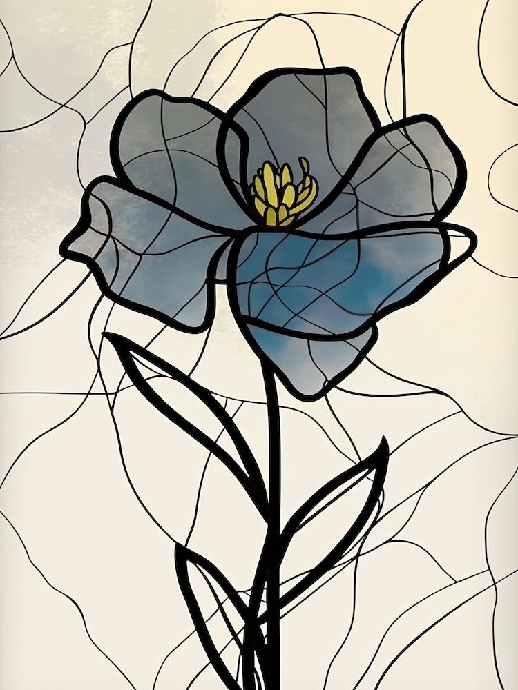Daffodils Line Art Flowers Illustration Neutral 14