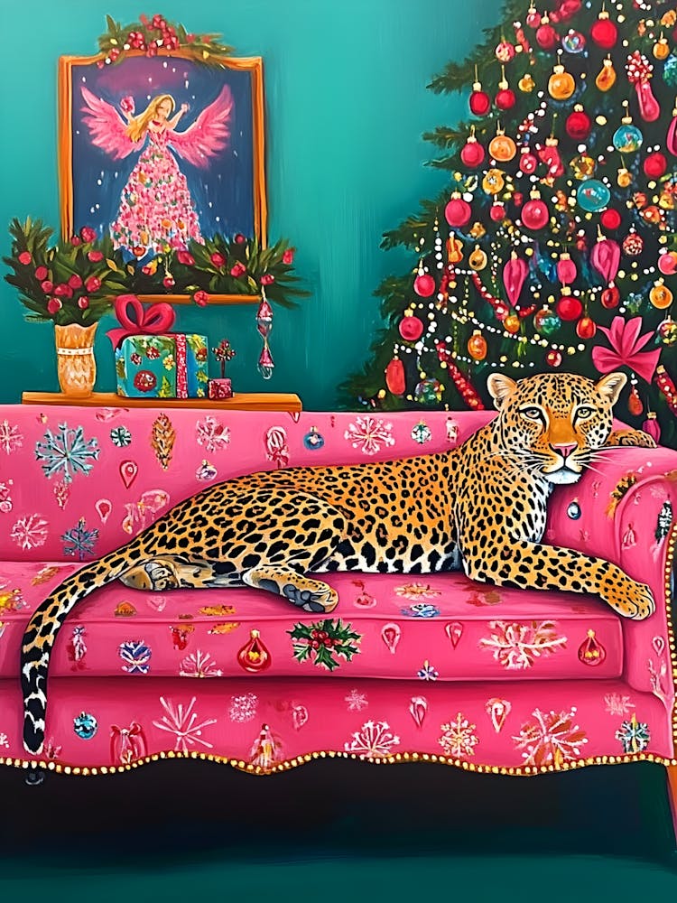 Leopard On A Couch