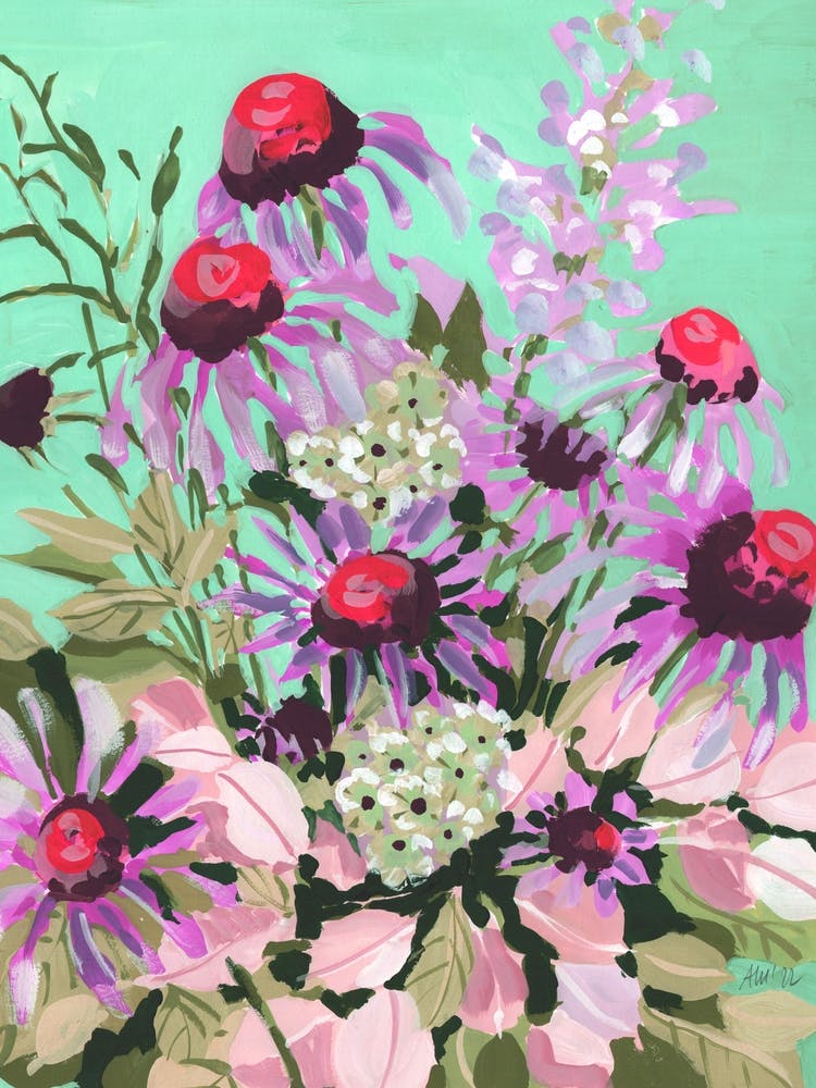 Echinacea In Pink Red Kopia