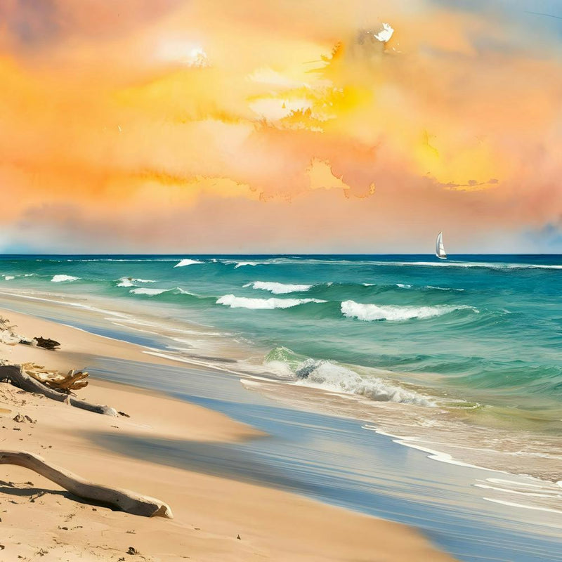 Sonnenuntergang am Strand