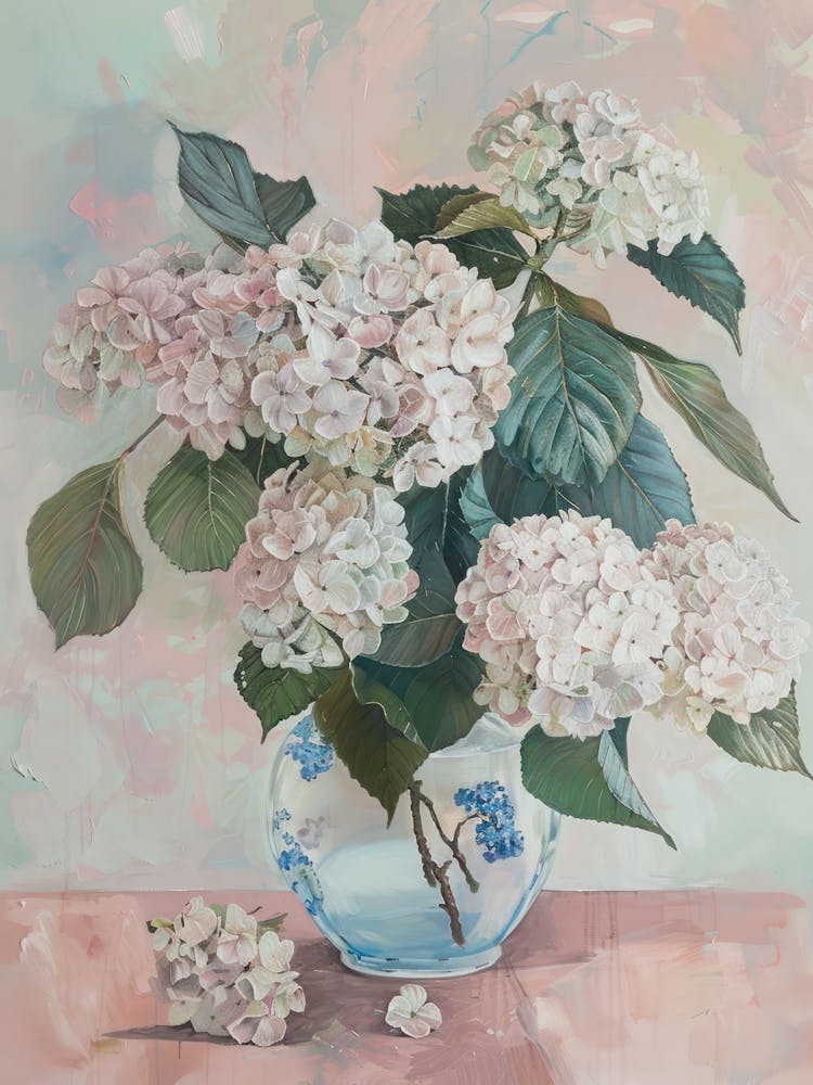 A World Of Flowers Hydrangea 1 Painting