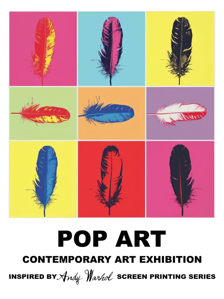 Feathers Pop Art 4
