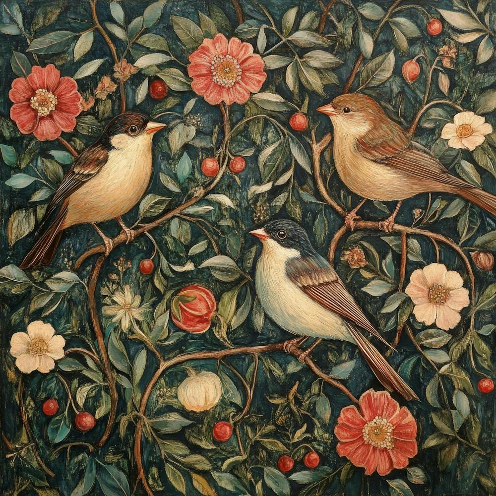 Birds In The Garden