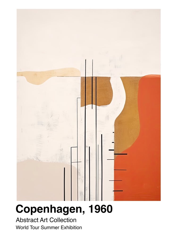 World Tour Exhibition, Abstract Art, Copenhagen, 1960 1