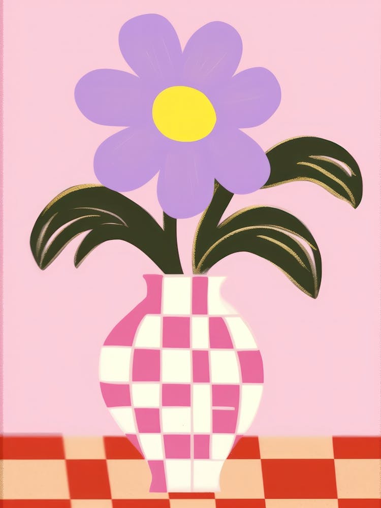 Pansies Flower Vase 8