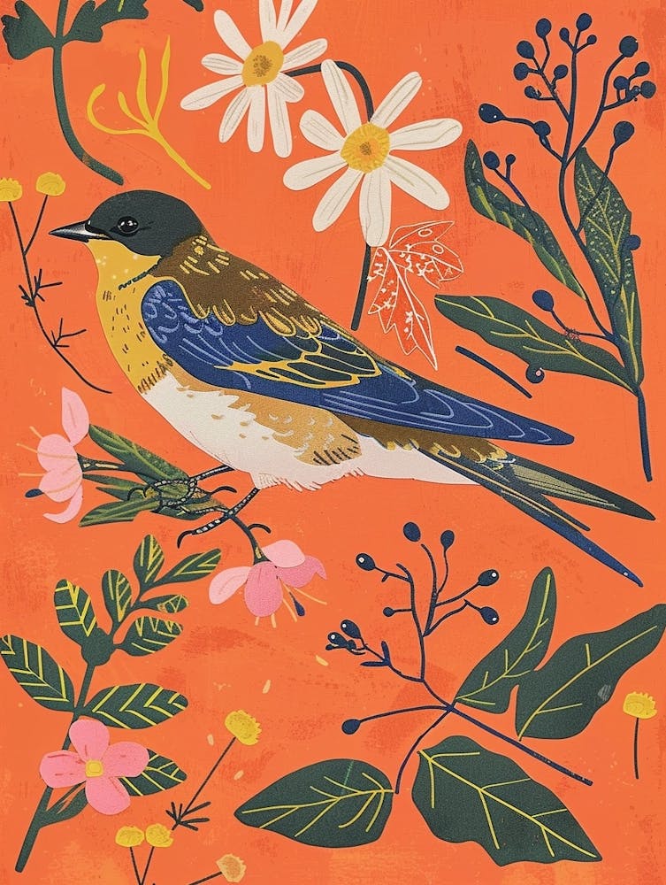 Spring Birds Swallow 3