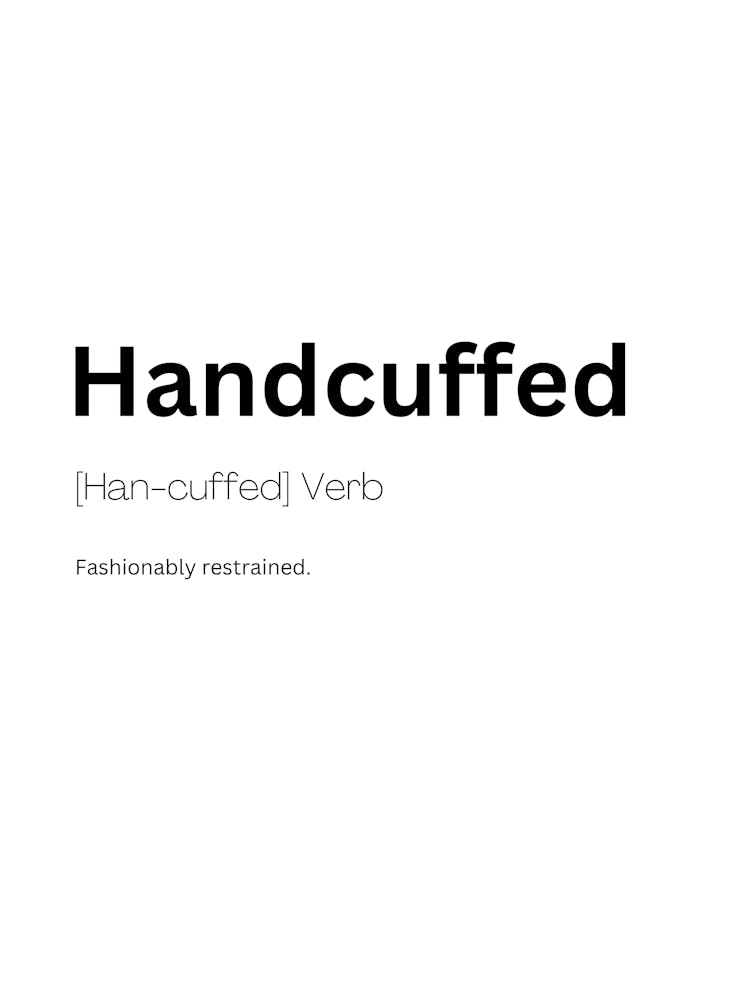 Handcuffed Definition Meaning