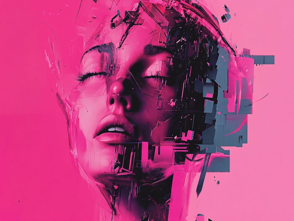 Abstract Portrait Of A Woman 13