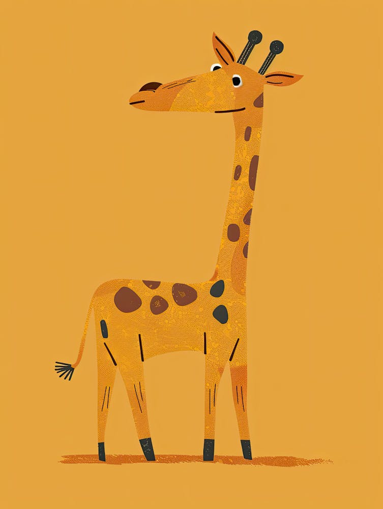 Playful Giraffe Children Prints & Kids Posters