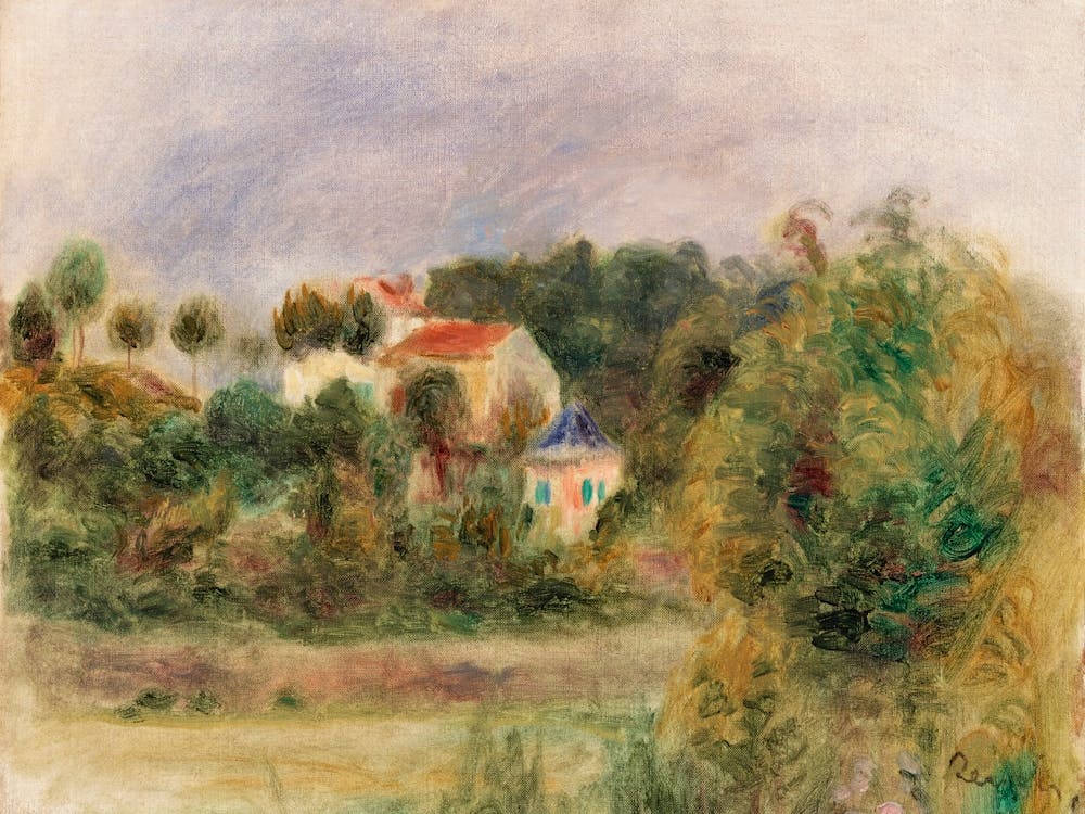 Houses In A Park (1911), Pierre Auguste Renoir