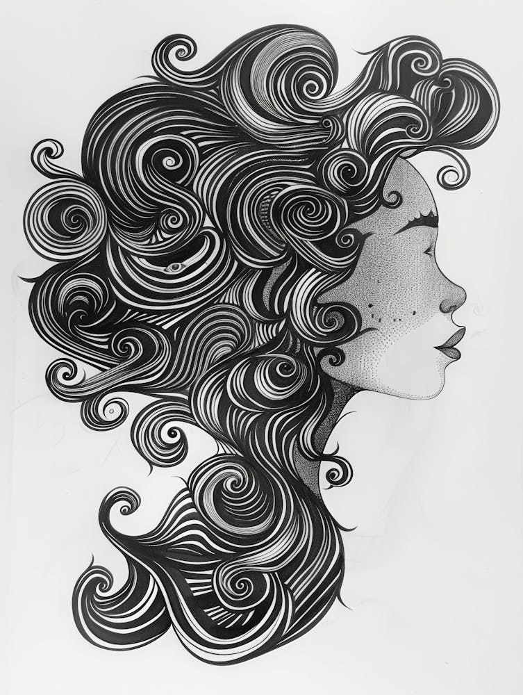 Girl With Curly Hair