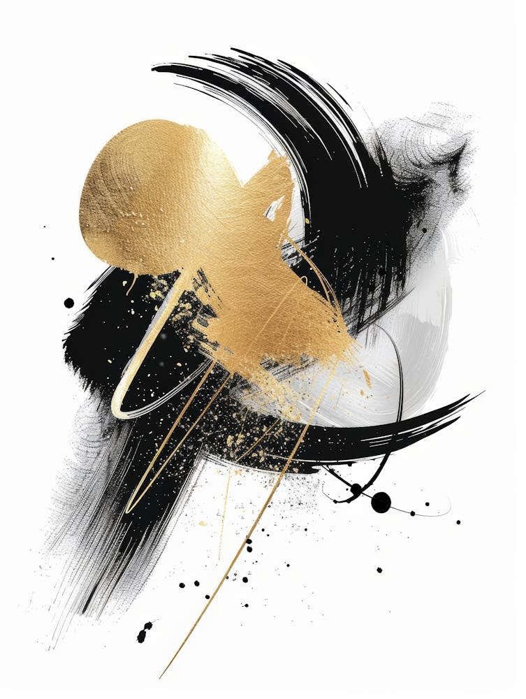 Abstract Gold Canvas Print 7