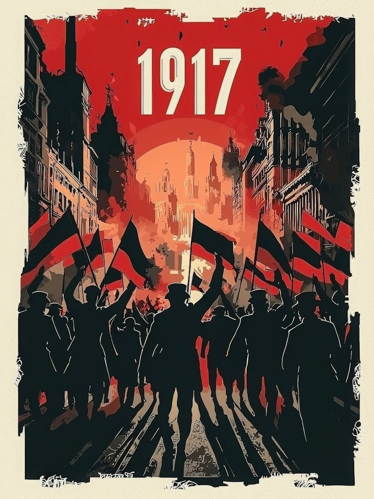 Aihrgdesign A Vintage Political Poster Depicting The Russian 7