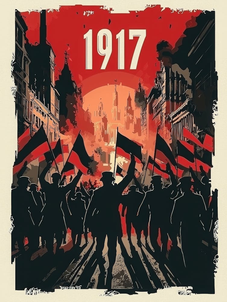 Aihrgdesign A Vintage Political Poster Depicting The Russian 7