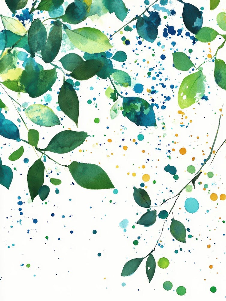 Watercolor Leaves 37