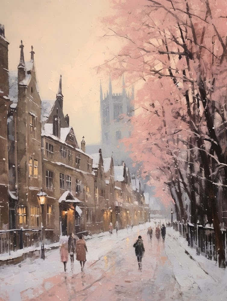 Dreamy Winter Painting Cambridge United Kingdom 2