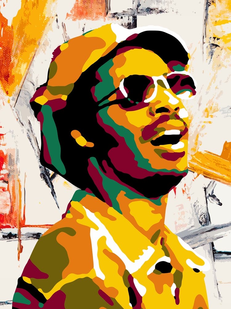 Stevie Wonder Colorful v2
