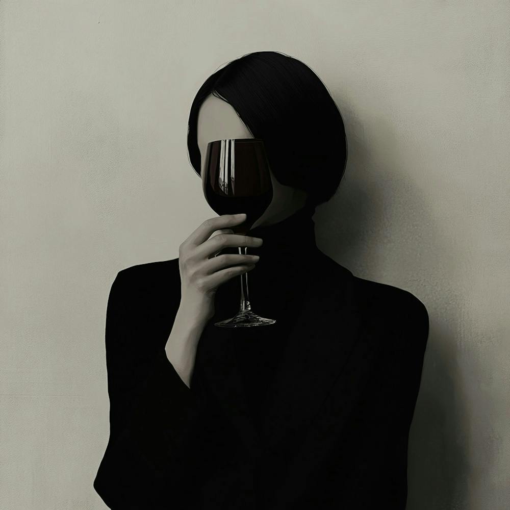Woman Holding A Glass Of Wine