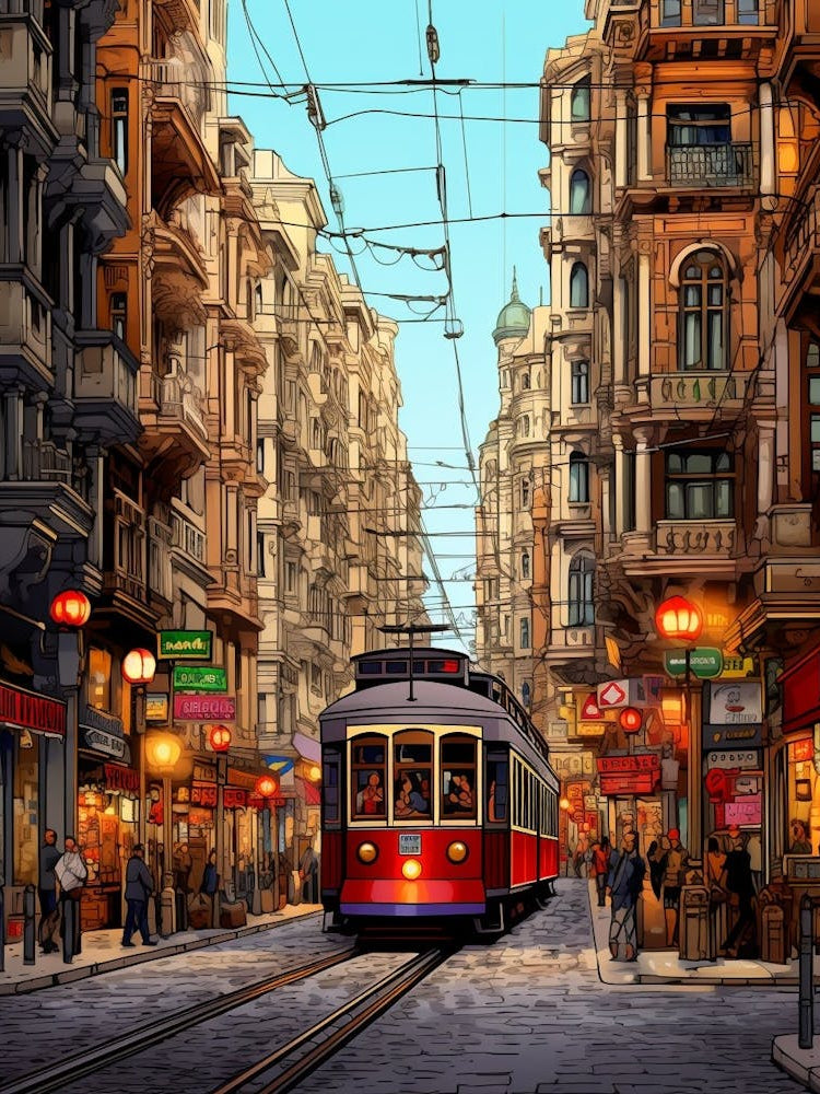 Istikal Avenue Pixel Art 6