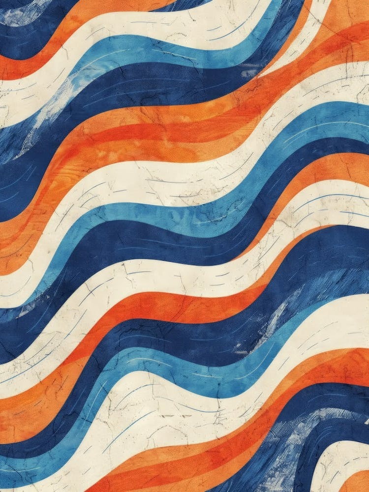Blue And Orange Waves