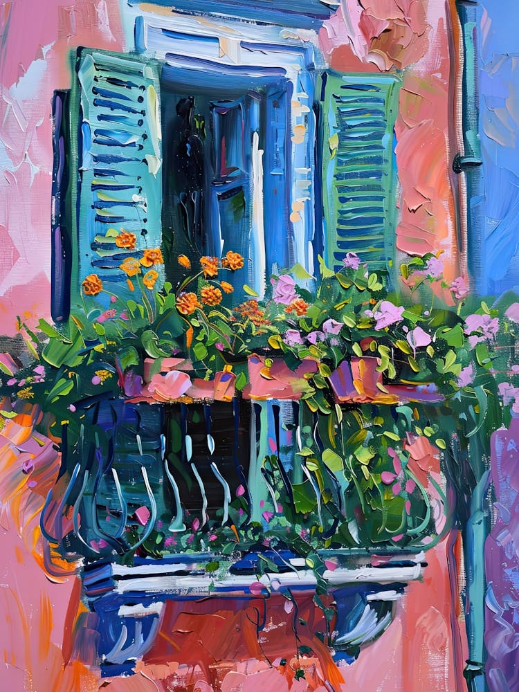 Balcony Painting In Rome 3