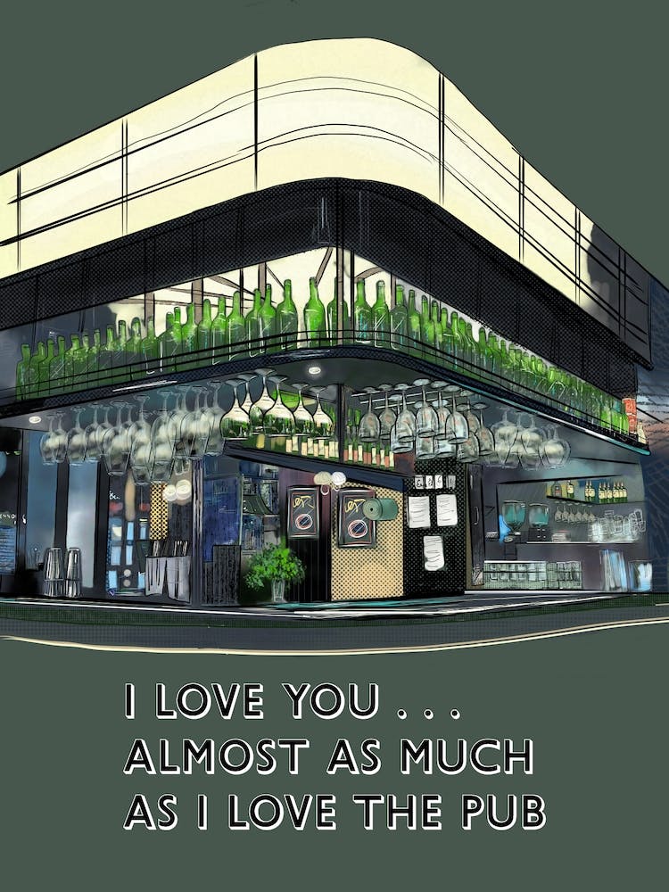 Manchester Pub Print